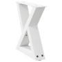 Patas para mesa de centro 2unidades acero blanco 40x(30-31,3)cm de , Patas para mesas - Ref: Foro24-4012681, Precio: 67,32 €,...