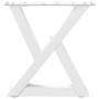 Patas para mesa de centro 2unidades acero blanco 40x(30-31,3)cm de , Patas para mesas - Ref: Foro24-4012681, Precio: 67,32 €,...