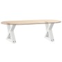 Patas para mesa de centro 2unidades acero blanco 40x(30-31,3)cm de , Patas para mesas - Ref: Foro24-4012681, Precio: 67,32 €,...