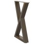 Patas para mesa de comedor 2 uds acero natural 50x(72-73,3) cm de , Patas para mesas - Ref: Foro24-4012719, Precio: 101,41 €,...