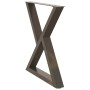 Patas para mesa de comedor 2 uds acero natural 80x(72-73,3) cm by , Table legs - Ref: Foro24-4012731, Price: 122,57 €, Discou...