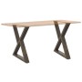 Patas para mesa de comedor 2 uds acero natural 80x(72-73,3) cm by , Table legs - Ref: Foro24-4012731, Price: 122,57 €, Discou...