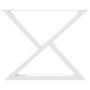 Patas para mesa de comedor 2 uds acero blanco 90x(72-73,3) cm by , Table legs - Ref: Foro24-4012733, Price: 132,39 €, Discoun...