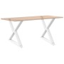 Patas para mesa de comedor 2 uds acero blanco 90x(72-73,3) cm by , Table legs - Ref: Foro24-4012733, Price: 132,39 €, Discoun...