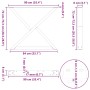 Patas para mesa de comedor 2 uds acero blanco 90x(72-73,3) cm by , Table legs - Ref: Foro24-4012733, Price: 132,39 €, Discoun...
