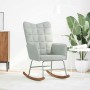 Silla mecedora de terciopelo gris claro von , Schaukelstühle - Ref: Foro24-4016832, Preis: 116,79 €, Rabatt: %