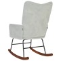 Silla mecedora de terciopelo gris claro von , Schaukelstühle - Ref: Foro24-4016832, Preis: 116,79 €, Rabatt: %