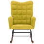 Silla mecedora de terciopelo amarillo von , Schaukelstühle - Ref: Foro24-4016839, Preis: 116,33 €, Rabatt: %