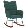 Mecedora con taburete de terciopelo verde oscuro von , Schaukelstühle - Ref: Foro24-4016845, Preis: 141,55 €, Rabatt: %