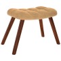 Mecedora con taburete de terciopelo marrón by , Rocking chairs - Ref: Foro24-4016851, Price: 140,53 €, Discount: %