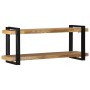 Estante de pared madera maciza de mango 110x33x45 cm by , CD and DVD storage - Ref: Foro24-4017488, Price: 145,68 €, Discount: %