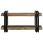 Estante de pared multicolor de madera maciza reciclada by , CD and DVD storage - Ref: Foro24-4017483, Price: 79,33 €, Discoun...