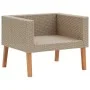 4-piece garden furniture set and beige synthetic rattan cushions by vidaXL, Garden sets - Ref: Foro24-3059328, Price: 481,86 ...