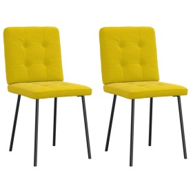 Sillas de comedor 2 unidades terciopelo amarillo by , dining chairs - Ref: Foro24-4101064, Price: 82,45 €, Discount: %
