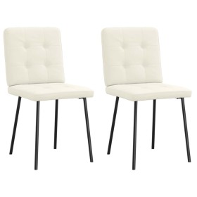 Sillas de comedor 2 unidades terciopelo crema von , Essstühle - Ref: Foro24-4101066, Preis: 103,62 €, Rabatt: %