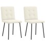 Sillas de comedor 2 unidades terciopelo crema von , Essstühle - Ref: Foro24-4101066, Preis: 103,62 €, Rabatt: %