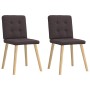 Sillas de comedor 2 unidades tela marrón oscuro von , Essstühle - Ref: Foro24-4101072, Preis: 79,09 €, Rabatt: %