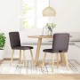 Sillas de comedor 2 unidades tela marrón oscuro von , Essstühle - Ref: Foro24-4101072, Preis: 79,09 €, Rabatt: %