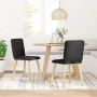 Sillas de comedor 2 unidades tela negro de , Sillas de comedor - Ref: Foro24-4101070, Precio: 79,05 €, Descuento: %