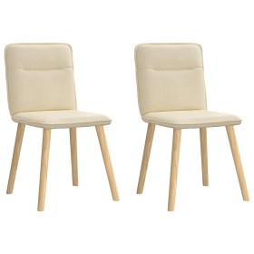 Sillas de comedor 2 unidades tela color crema von , Essstühle - Ref: Foro24-4101227, Preis: 105,58 €, Rabatt: %