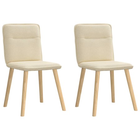Sillas de comedor 2 unidades tela color crema von , Essstühle - Ref: Foro24-4101227, Preis: 105,58 €, Rabatt: %