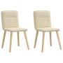 Sillas de comedor 2 unidades tela color crema von , Essstühle - Ref: Foro24-4101227, Preis: 105,58 €, Rabatt: %