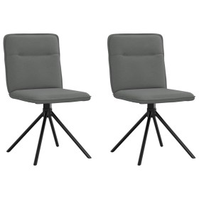 Sillas de comedor 2 unidades tela gris oscuro by , dining chairs - Ref: Foro24-4101233, Price: 104,25 €, Discount: %