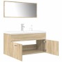 Set de muebles de baño 3 pzas madera contrachapada roble Sonoma von , Badezimmermöbel - Ref: Foro24-3325019, Preis: 325,25 €,...