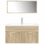 Set de muebles de baño 3 pzas madera contrachapada roble Sonoma von , Badezimmermöbel - Ref: Foro24-3325019, Preis: 325,25 €,...