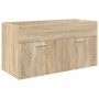 Set de muebles de baño 3 pzas madera contrachapada roble Sonoma von , Badezimmermöbel - Ref: Foro24-3325019, Preis: 325,25 €,...