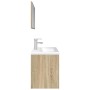 Set de muebles de baño 3 pzas madera contrachapada roble Sonoma de , Muebles de baño - Ref: Foro24-3325019, Precio: 324,35 €
