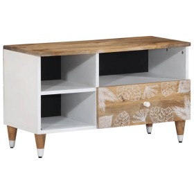 Mueble de TV madera maciza de mango 80x33,5x46 cm von , CD- und DVD-Speicher - Ref: Foro24-4018681, Preis: 64,65 €, Rabatt: %