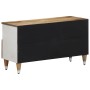 Mueble de TV madera maciza de mango 80x33,5x46 cm by , CD and DVD storage - Ref: Foro24-4018681, Price: 65,00 €, Discount: %