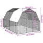 Gallinero con techo 2,5x4x2,25 m acero galvanizado von , Käfige und Lebensräume für Kleintiere - Ref: Foro24-3328526, Preis: ...