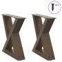 Patas para mesa centro 2 uds acero natural 40x(30-31,3)cm acero by , Table legs - Ref: Foro24-4012683, Price: 67,32 €, Discou...