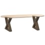 Patas para mesa centro 2 uds acero natural 40x(30-31,3)cm acero by , Table legs - Ref: Foro24-4012683, Price: 67,32 €, Discou...