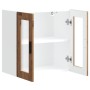 Armario de pared para cocina puerta cristal Porto madera vieja de , Armarios de cocina - Ref: Foro24-854155, Precio: 72,16 €,...