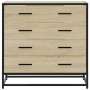 Cajonera de madera contrachapada color roble sonoma 70x41x70 cm de , Cajoneras - Ref: Foro24-849080, Precio: 123,14 €, Descue...