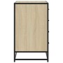 Cajonera de madera contrachapada color roble sonoma 70x41x70 cm de , Cajoneras - Ref: Foro24-849080, Precio: 123,14 €, Descue...