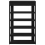 Mueble zapatero de madera de ingeniería negro 60x30x98 cm by , Shoe racks and shoe organizers - Ref: Foro24-859924, Price: 67...
