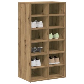 Mueble zapatero madera contrachapada roble artisan by , Shoe racks and shoe organizers - Ref: Foro24-855837, Price: 98,11 €, ...