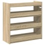 Mueble zapatero madera contrachapada roble sonoma 60x25x62 cm de , Zapateros y organizadores de calzado - Ref: Foro24-859889,...