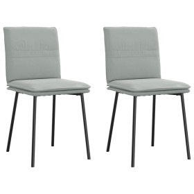 Sillas de comedor 2 unidades terciopelo gris claro von , Essstühle - Ref: Foro24-4101244, Preis: 94,21 €, Rabatt: %