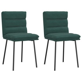 Sillas de comedor 2 unidades terciopelo verde oscuro von , Essstühle - Ref: Foro24-4101284, Preis: 95,92 €, Rabatt: %