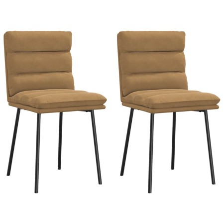 Sillas de comedor 2 unidades terciopelo marrón by , dining chairs - Ref: Foro24-4101290, Price: 96,10 €, Discount: %