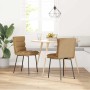 Sillas de comedor 2 unidades terciopelo marrón by , dining chairs - Ref: Foro24-4101290, Price: 96,10 €, Discount: %