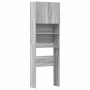 Armario de lavadora madera ingeniería gris sonoma 64x24x190 cm by , Accessories for washing machines and dryers - Ref: Foro24...