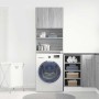 Armario de lavadora madera ingeniería gris sonoma 64x24x190 cm by , Accessories for washing machines and dryers - Ref: Foro24...