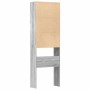 Armario de lavadora madera ingeniería gris sonoma 64x24x190 cm by , Accessories for washing machines and dryers - Ref: Foro24...