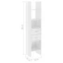 Glossy white plywood shelf 40x35x180 cm by vidaXL, Bookcases and shelves - Ref: Foro24-803422, Price: 79,73 €, Discount: %